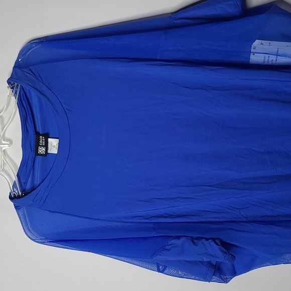 NWT Coco Reef weekend swimsuit cover up top blue swim sz L/XL - Picture 3 of 9